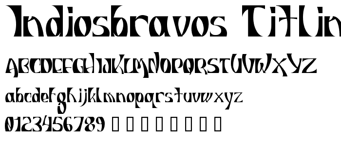 INDIOSBRAVOS TITLING font